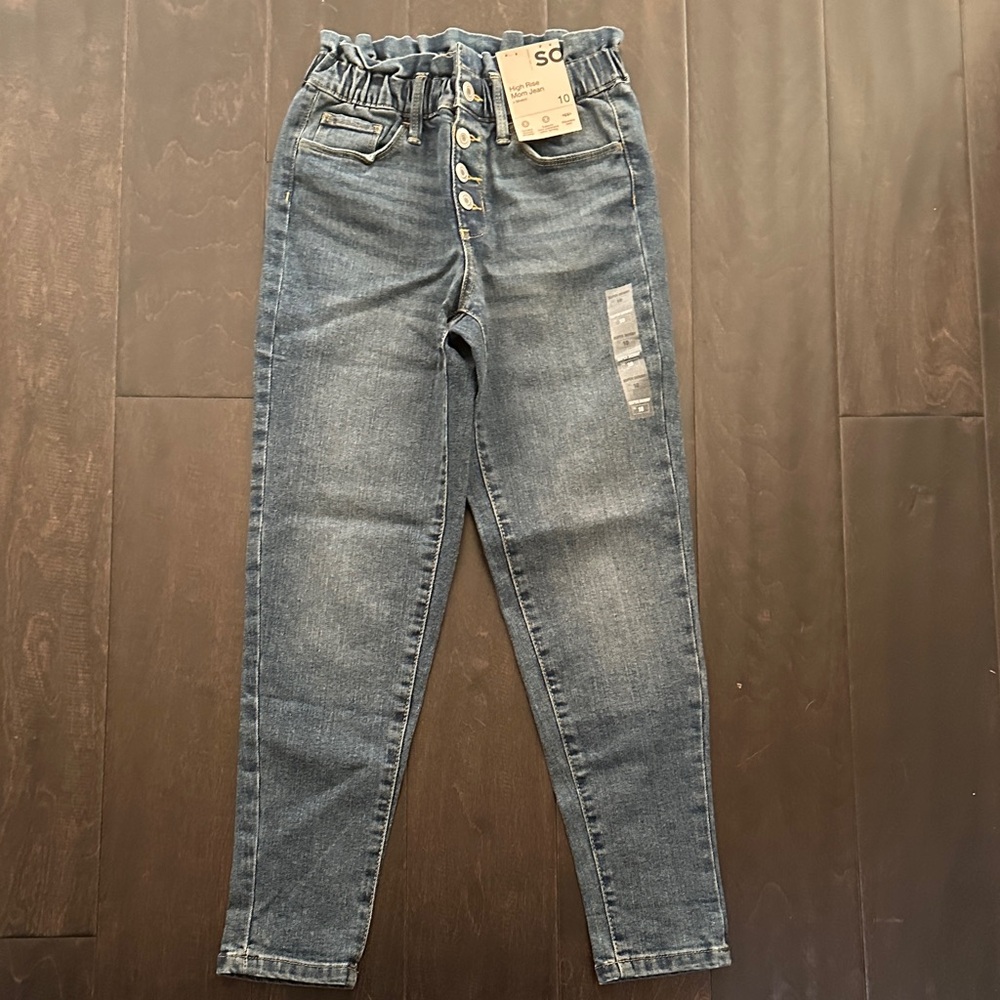 SO Kids Blue Jeans with Button Detail